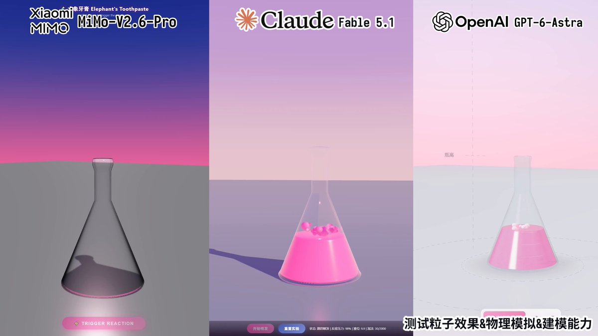 karminski-牙医 视频封面：给大家带来小米 MiMo-v2.6-pro 的测试速报! 简单来讲, 这次不愧是直播RL带来的效果, AgenticCoding 能力提升明
